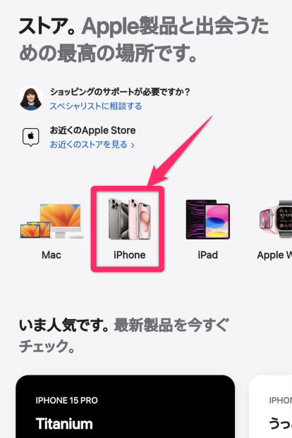 Apple StoreiPhone15購入方法