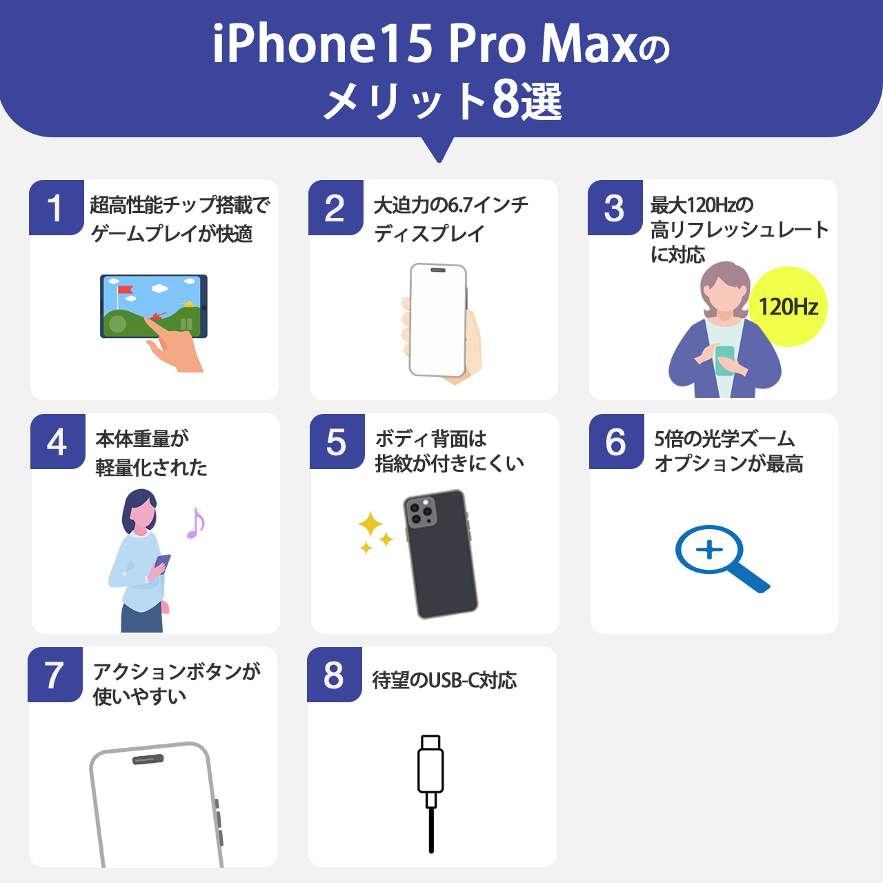 iPhone15 Pro Maxのメリット