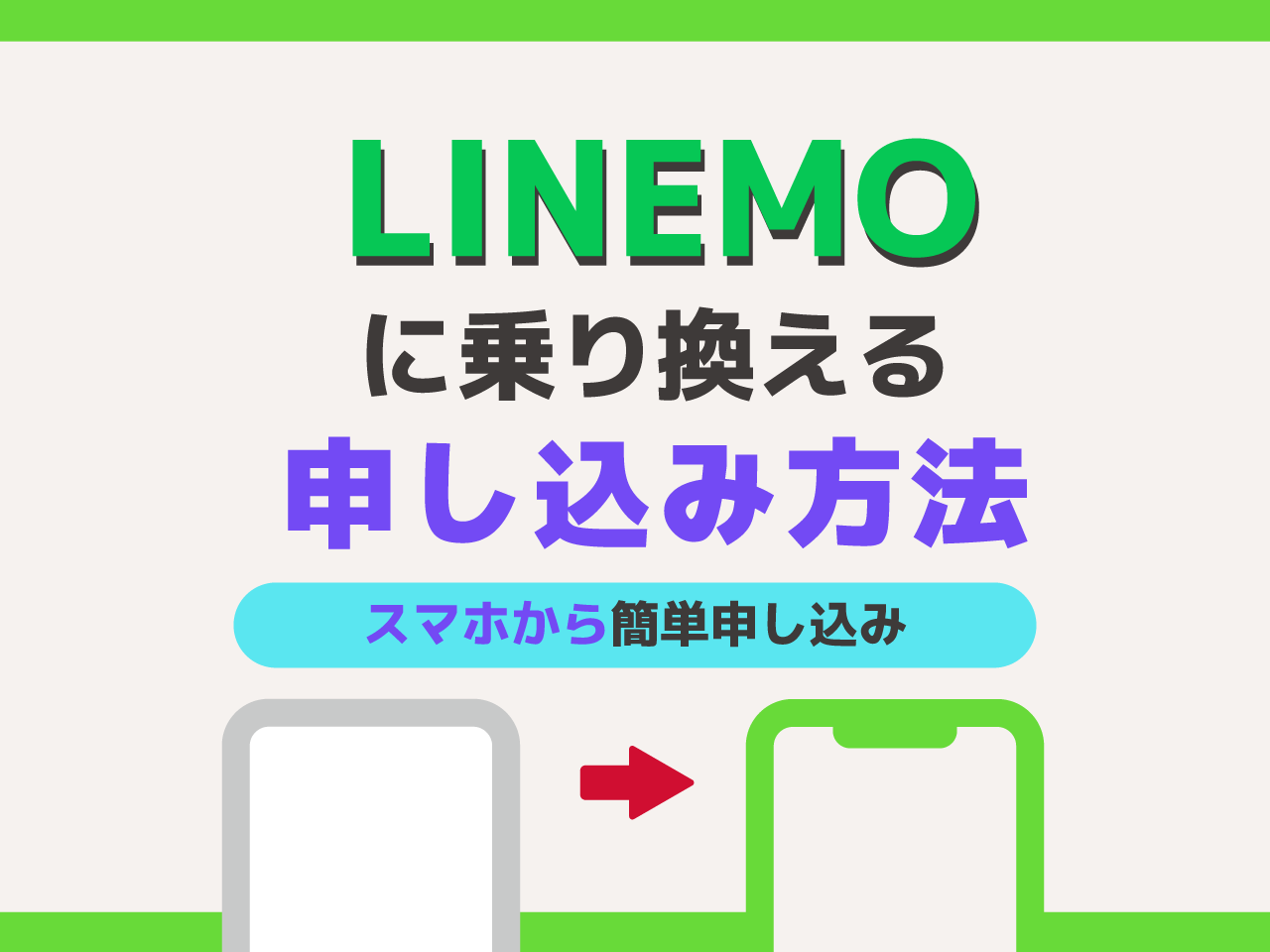 LINEMOに乗り換える申し込み方法