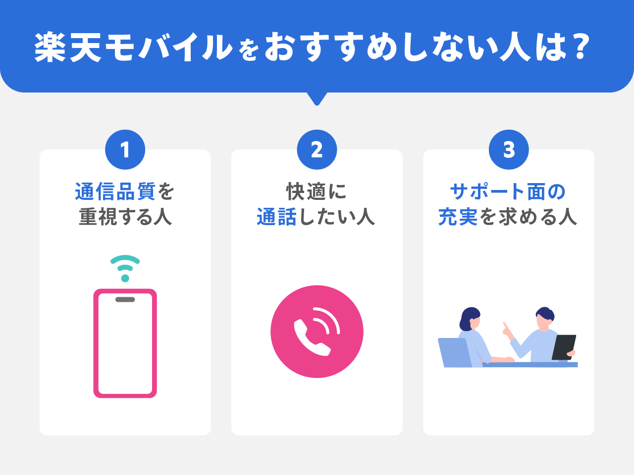 楽天モバイルをおすすめする人は？