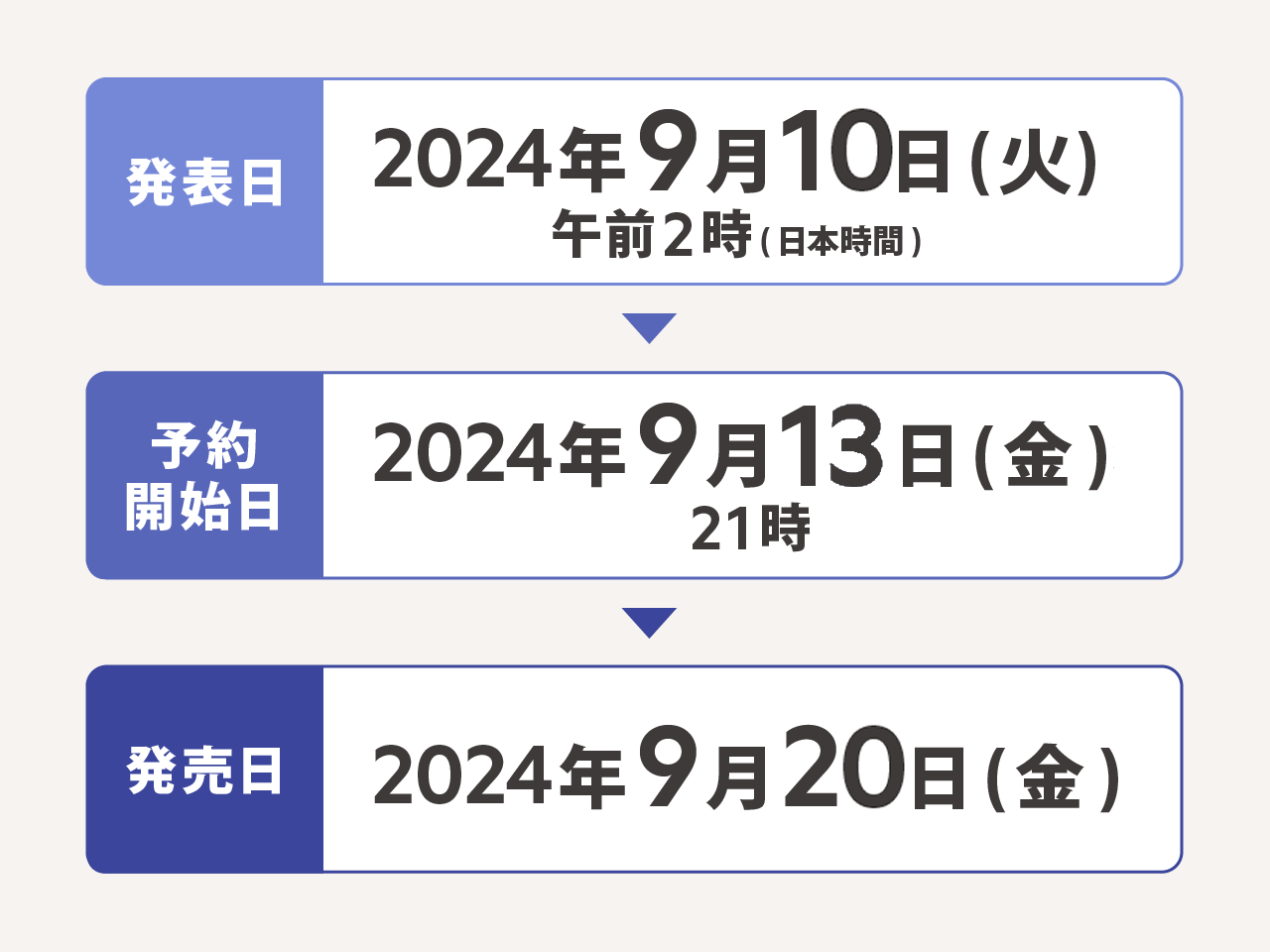 iPhone16の発売日・予約開始日