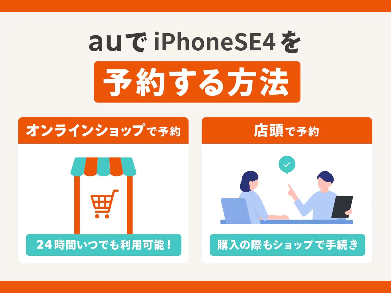 auでiPhoneSE4を予約する方法