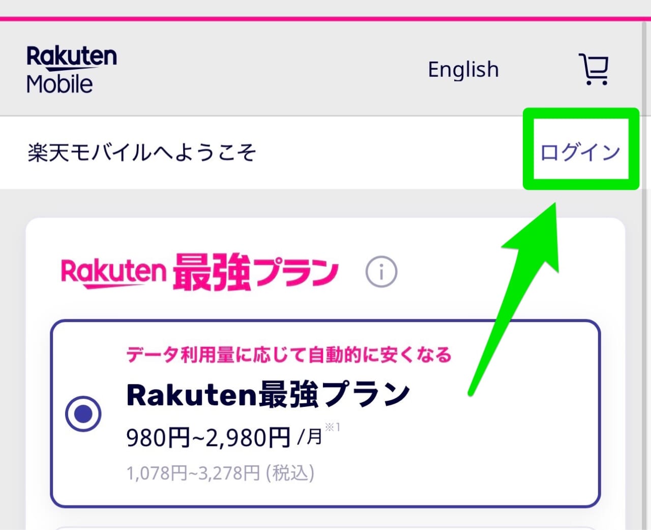 楽天モバイル2回線目申し込み②