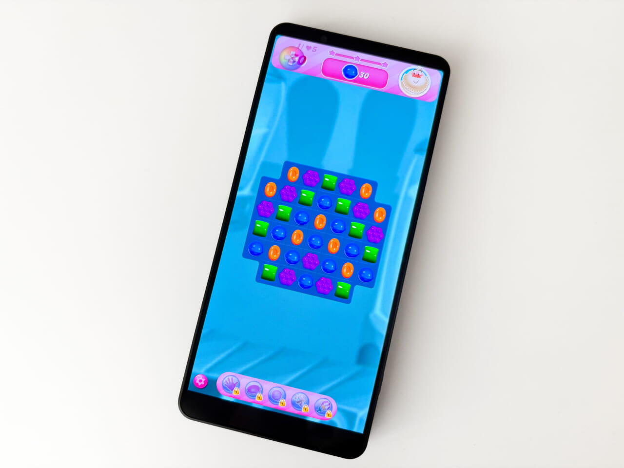 Xperia 1 VIIのゲームアプリの動作　キャンディークラッシュ