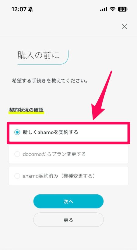 ahamoオンラインショップiPhone17③