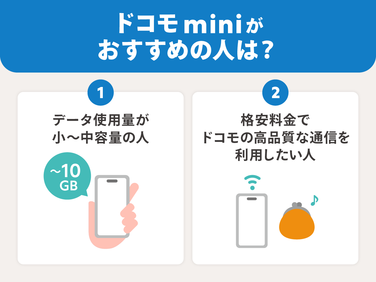 ドコモminiがおすすめの人は？