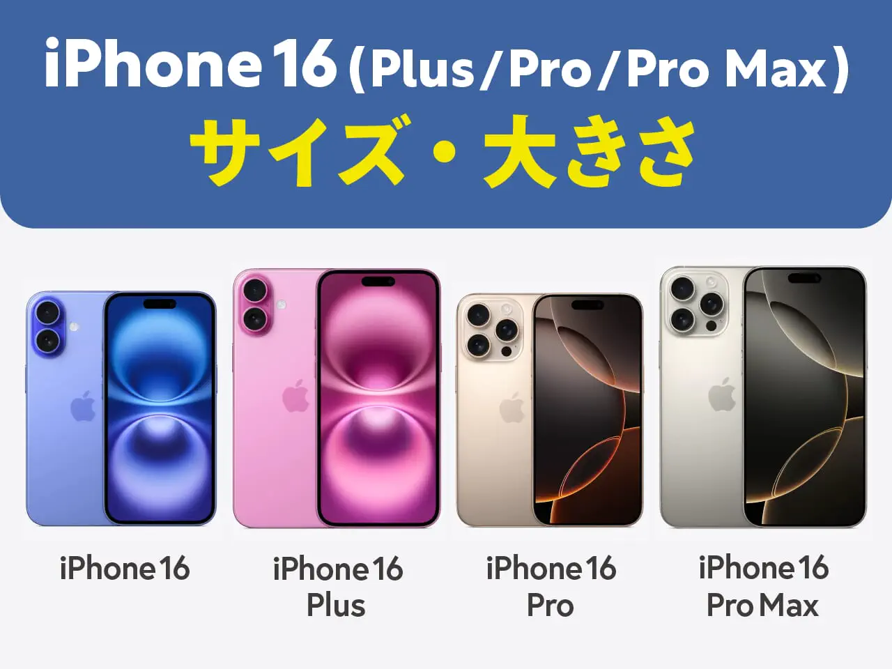 iPhoneサイズ一覧！歴代43機種の大きさ・重さ比較まとめ｜なるほどスマホ