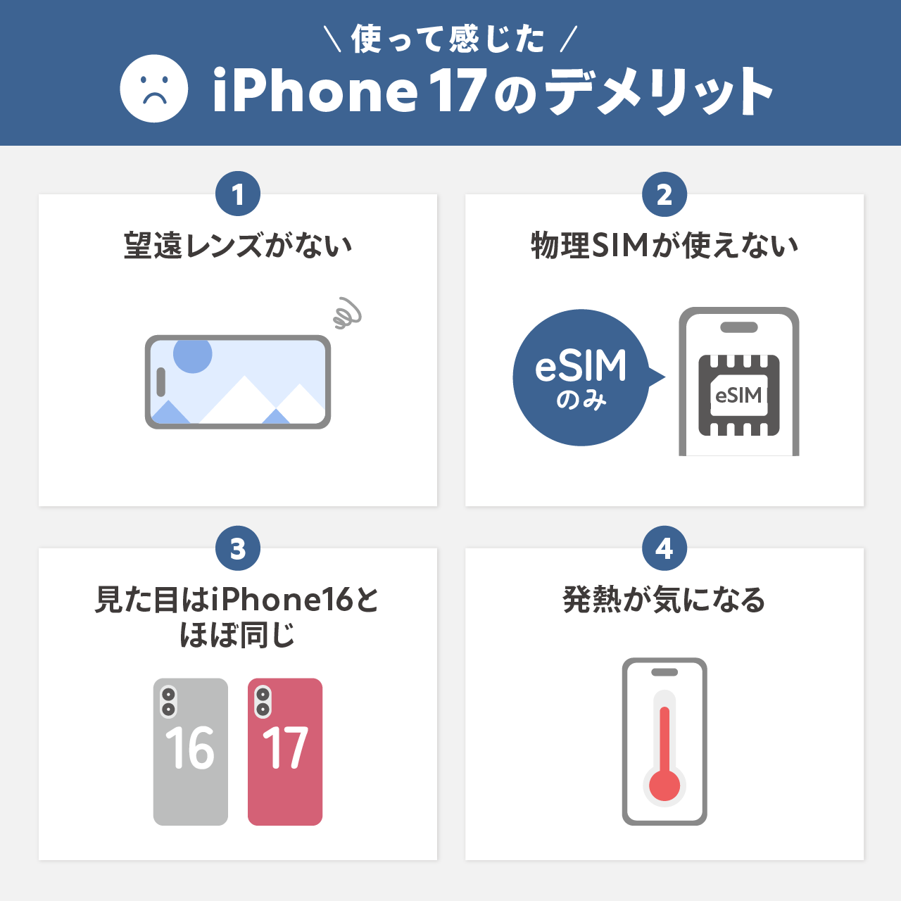 使って感じたiPhone17のデメリット