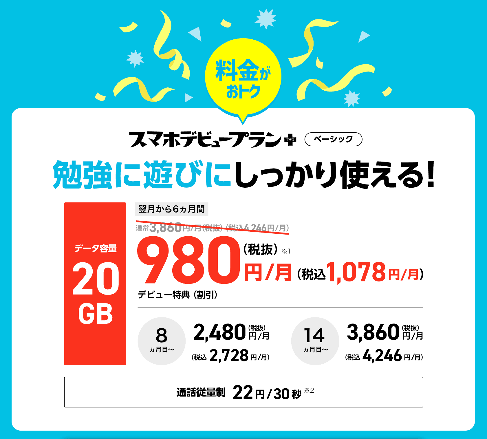 ソフトバンクデビュー割
