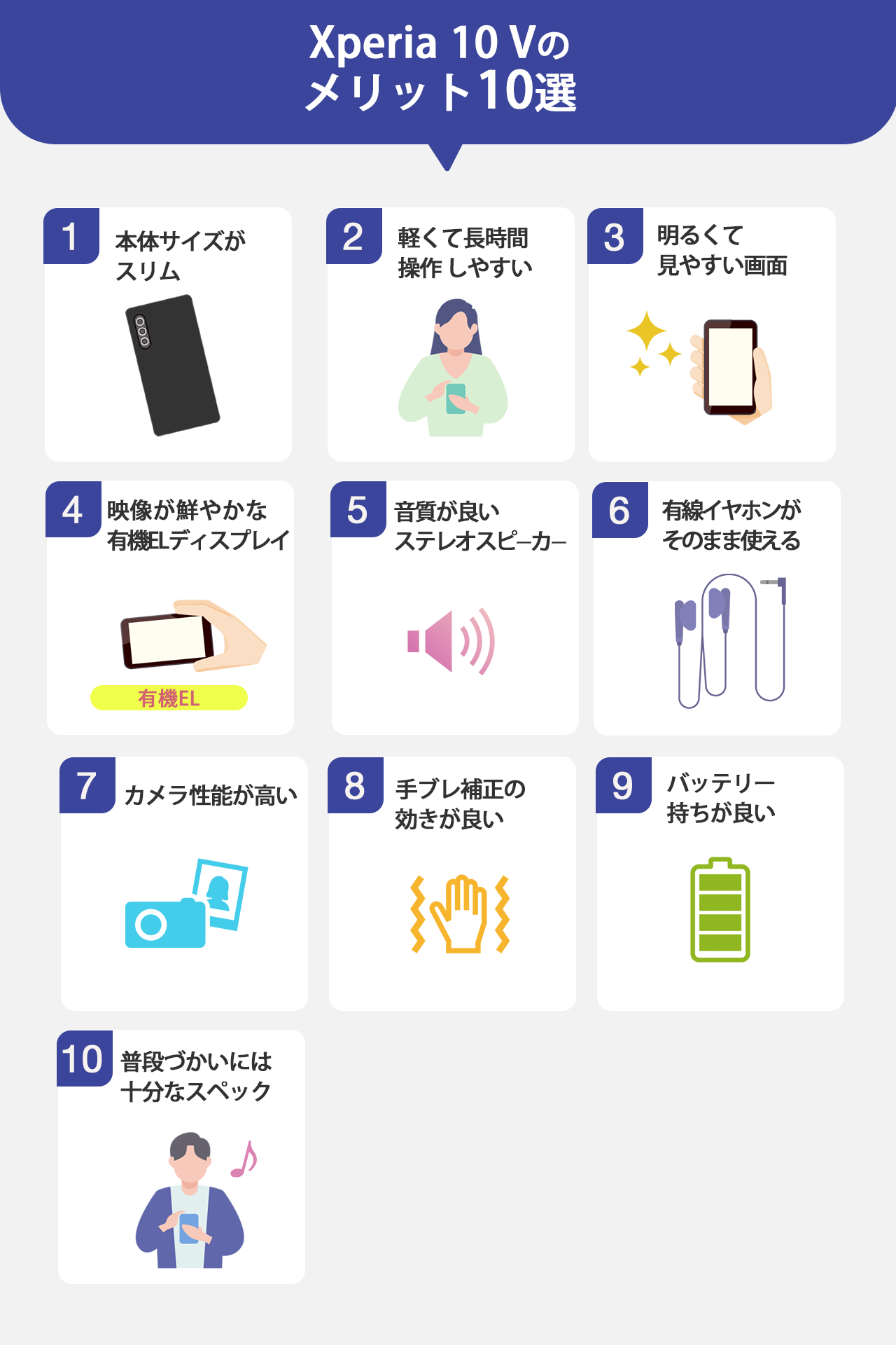 Xperia 10 Vのメリット